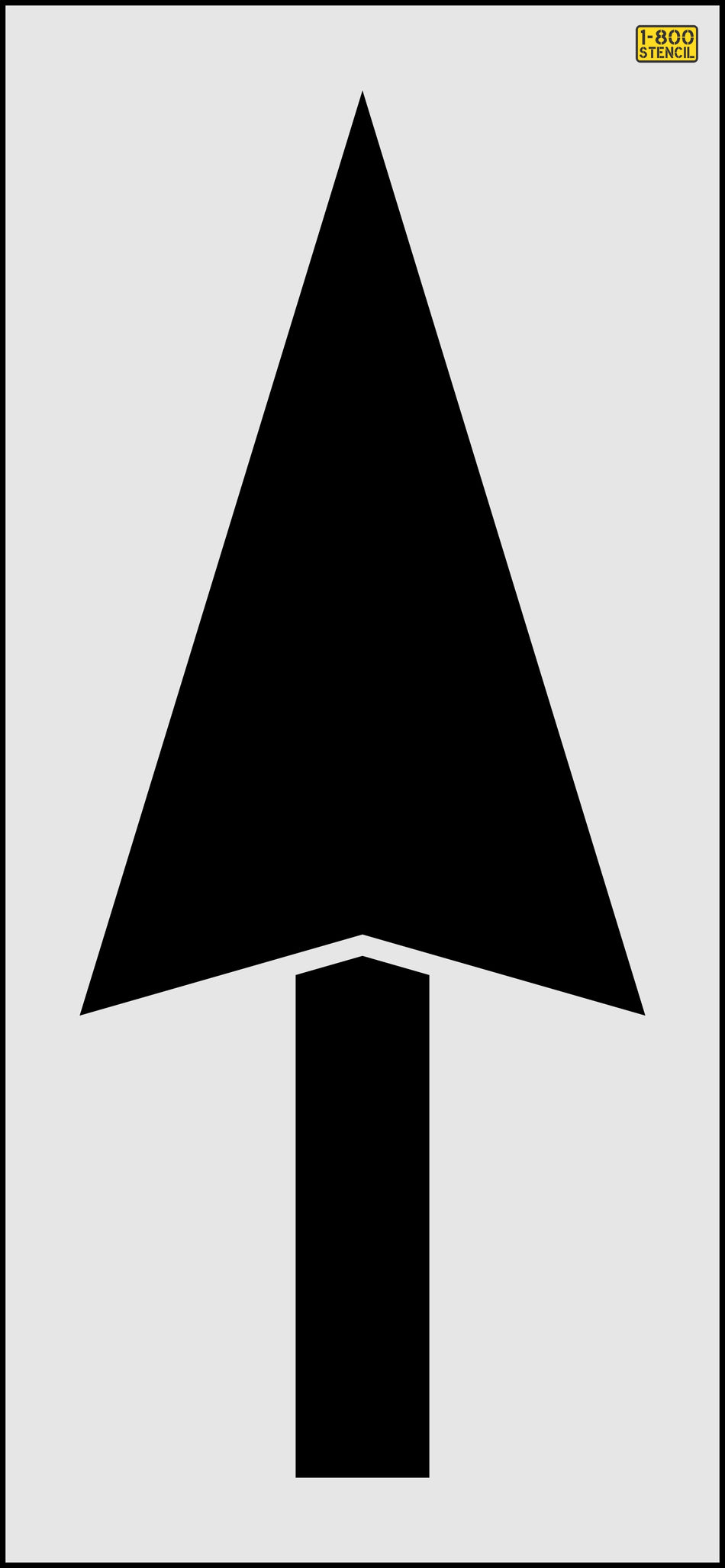 67" Seattle DOT Straight Arrow Stencil