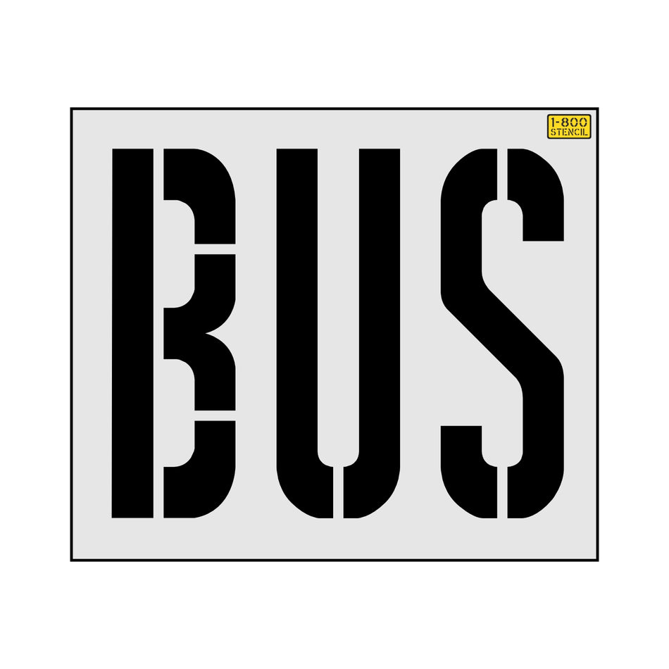 36" Seattle DOT Wording BUS Stencil