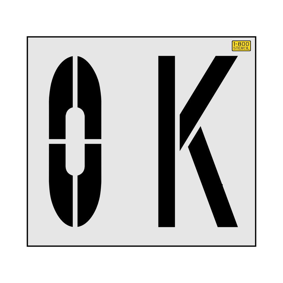 36" Seattle DOT Wording OK Stencil