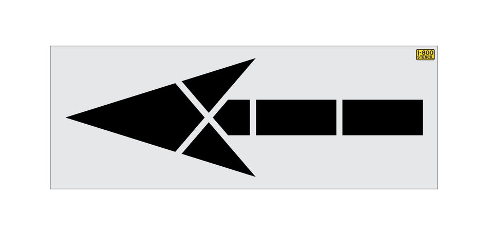 120" Texas DOT Straight Arrow Stencil