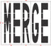 96" Virginia DOT MERGE Stencil