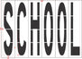 96" Virginia DOT SCHOOL Stencil