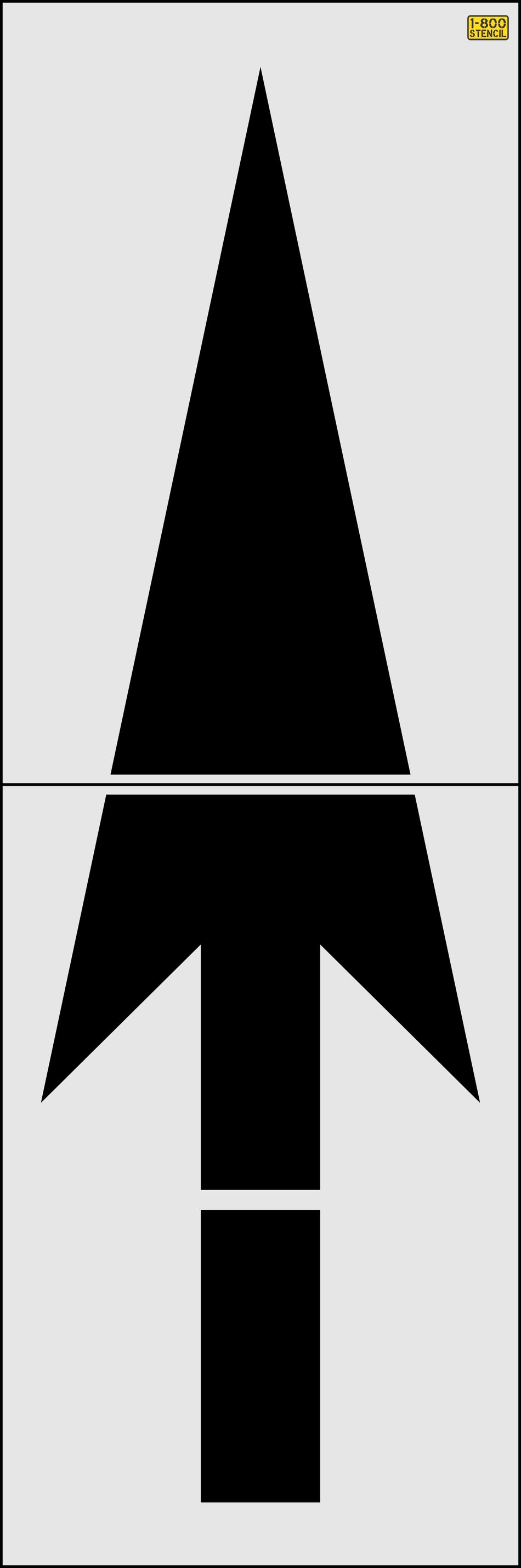 144" Washington DOT Straight Arrow Stencil