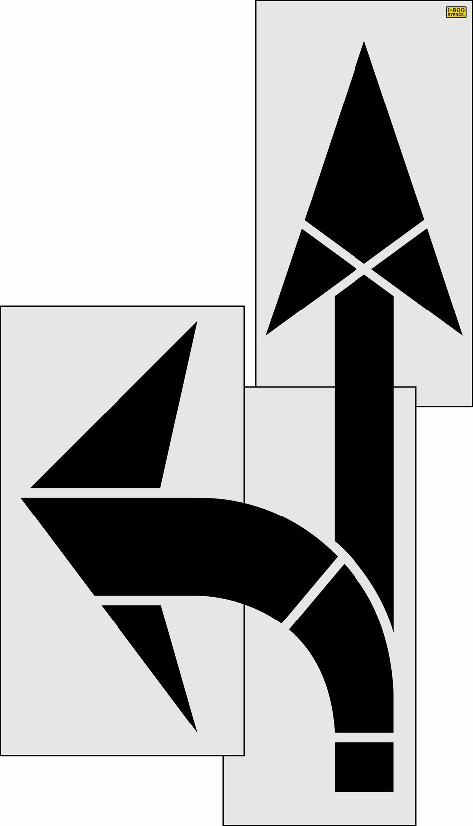 153" Wisconsin DOT Combo Arrow Stencil