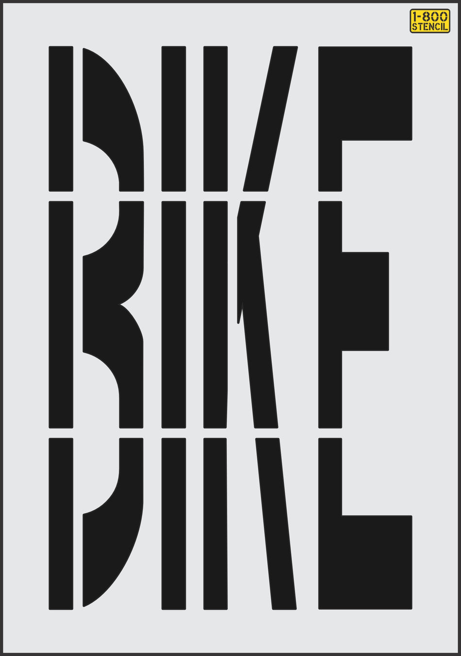 48" Wisconsin DOT BIKE Stencil