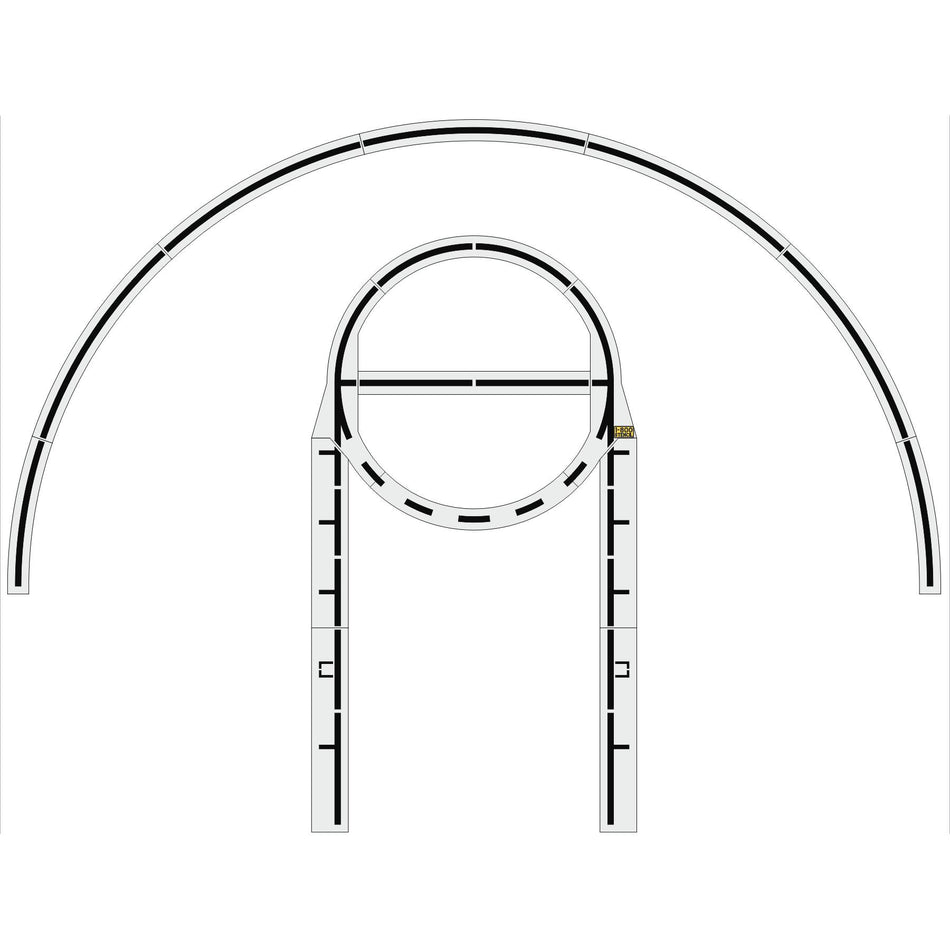 12 x 25ft Basketball Court Stencil Set