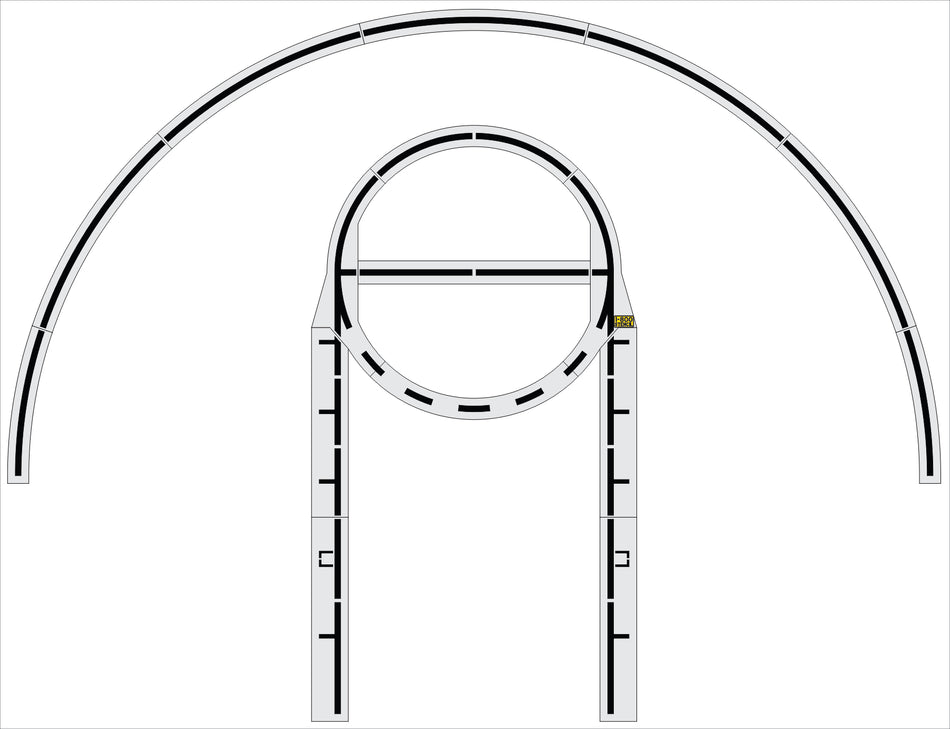 12 x 25ft Basketball Court Stencil Set