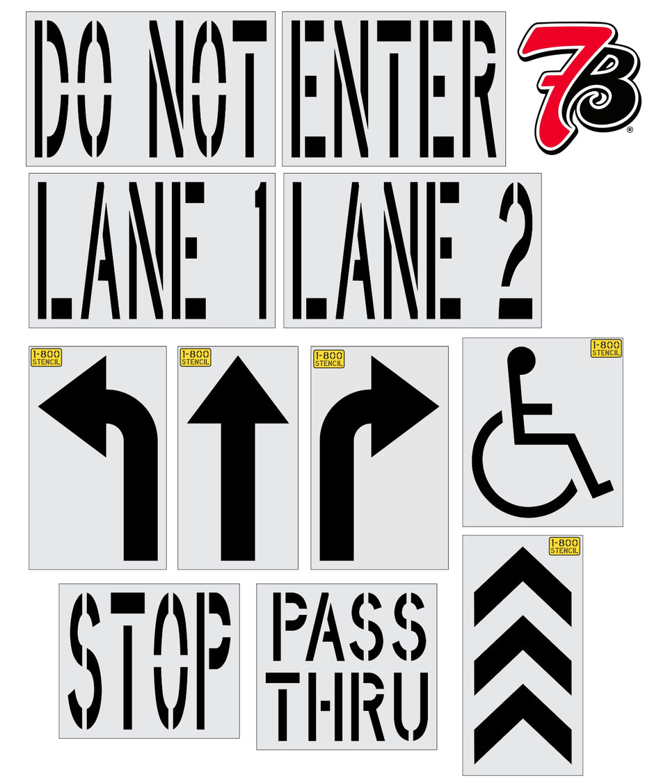 {11 pc} 7Brew Striping Stencil Kit