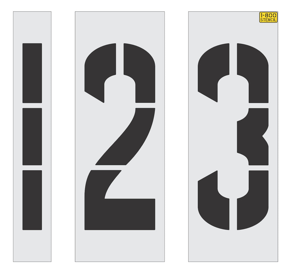 42" x 16" Number Kit Stencil