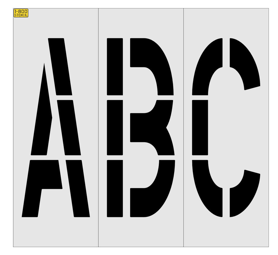 42" x 16" Alphabet Kit Stencil