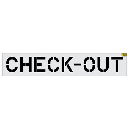 12 inch check-out stencil