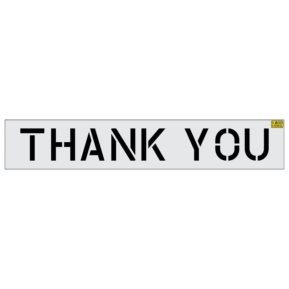 12 inch THANK YOU stencil