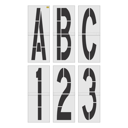 144" FAA Airport Stencil Kit - High-quality stencil for pavement marking, durable and reusable