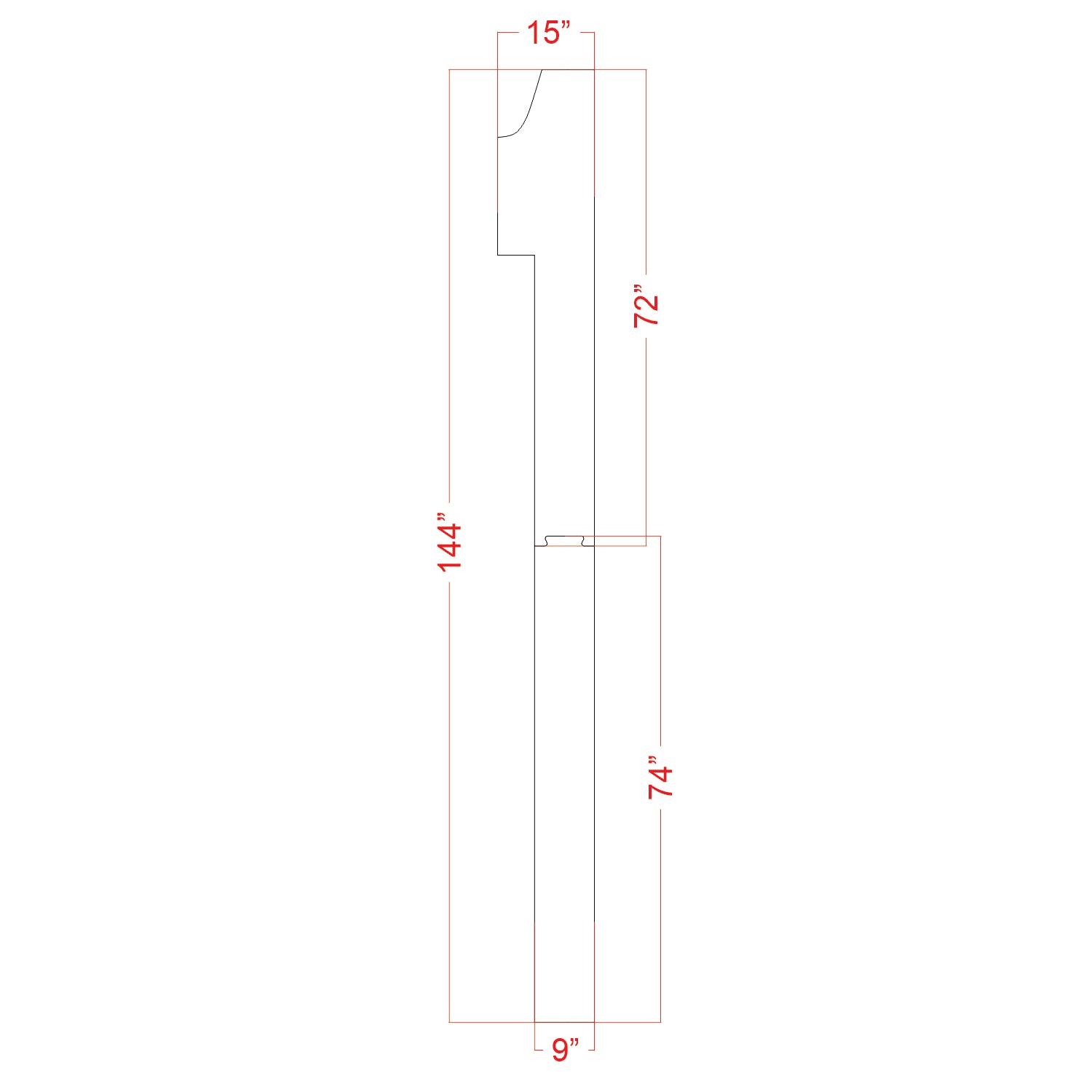 144-inch FAA Airport 1368 pavement marking stencil with dash cutout set for runway and airfield markings