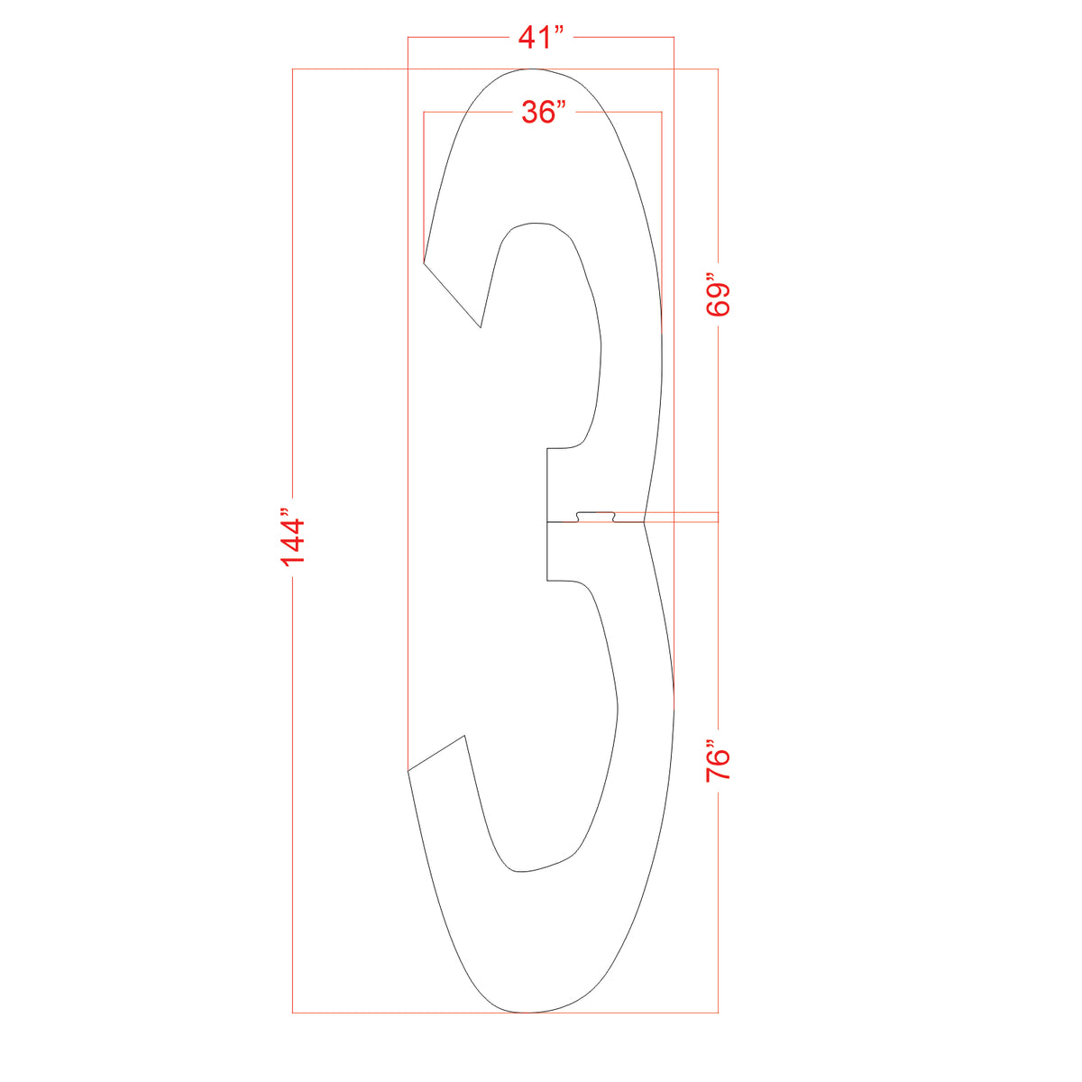144-inch FAA Airport 1368 pavement marking stencil with dash cutout set for runway and airfield markings