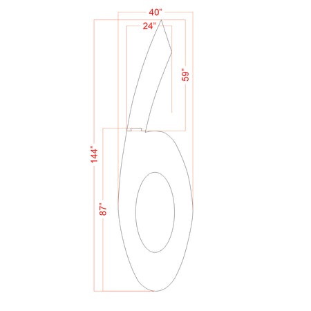 144-inch FAA Airport 1368 pavement marking stencil with dash cutout set for runway and airfield markings