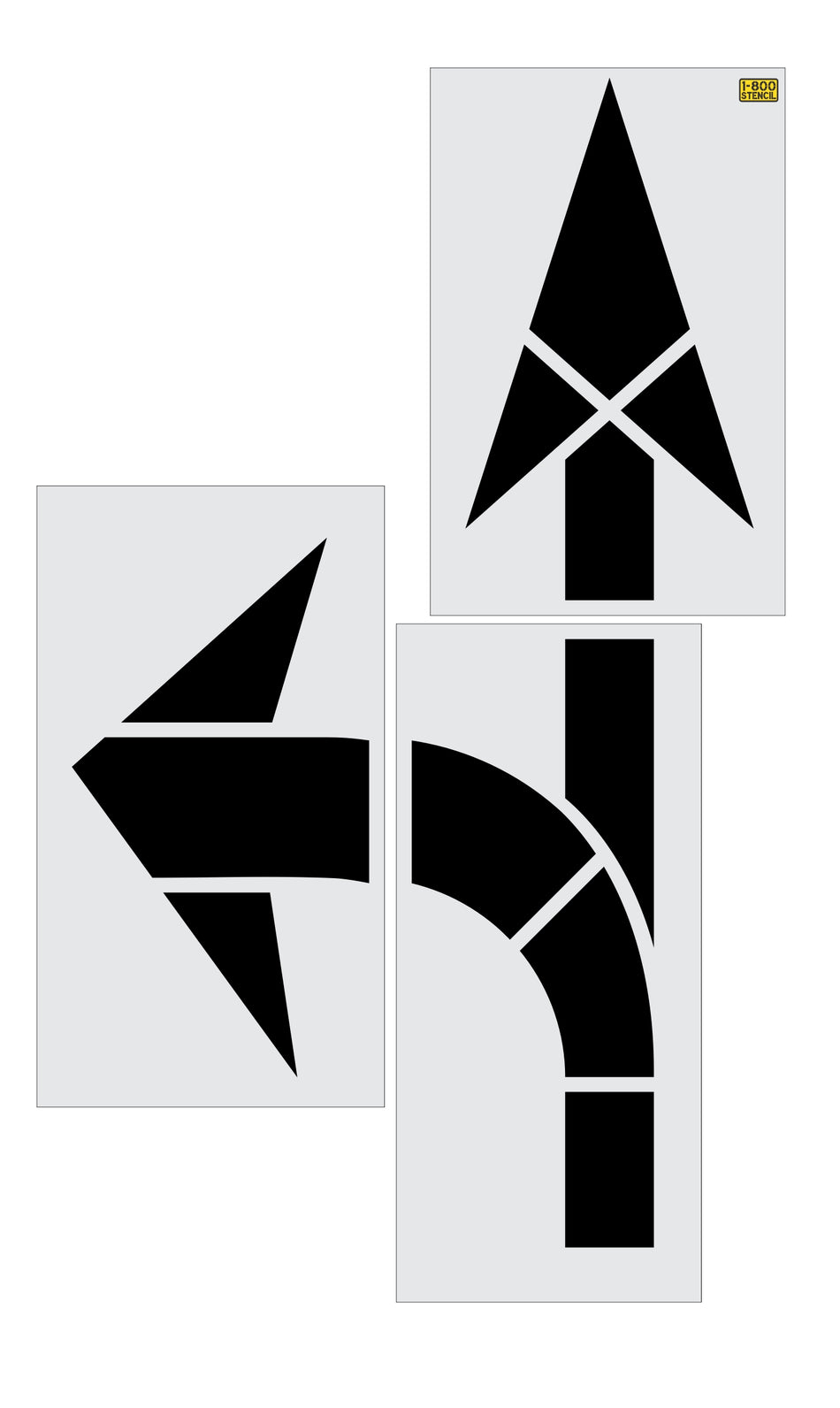 153" Indiana DOT Combo Arrow Stencil