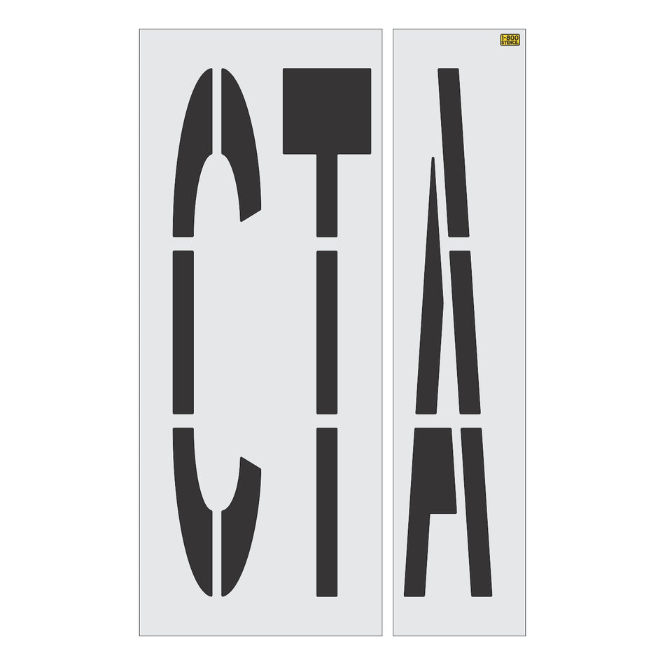 96" Chicago DOT CTA Stencil