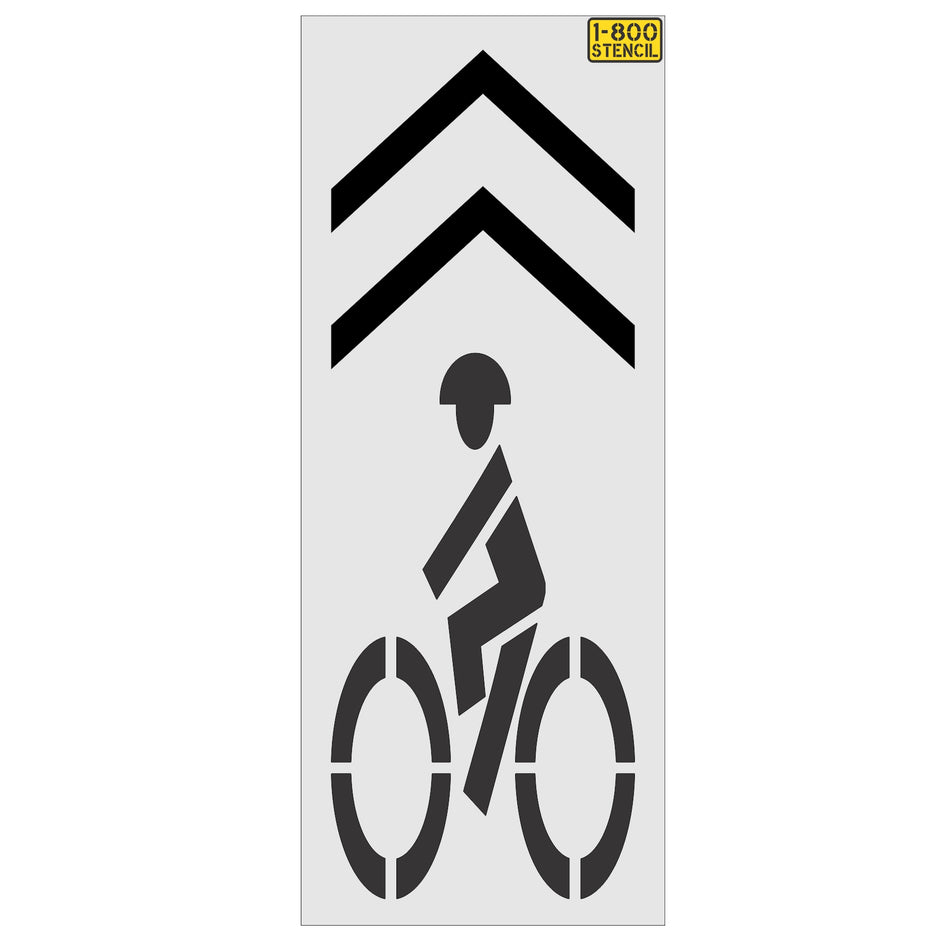 112" Michigan DOT Bike Lane Chevron Stencil