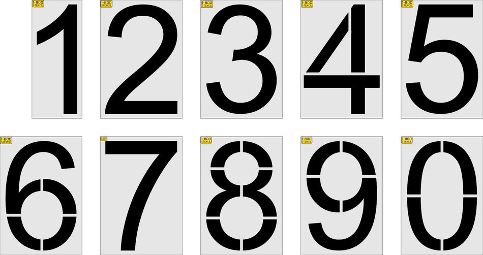 72" Kroger Number Set Stencil