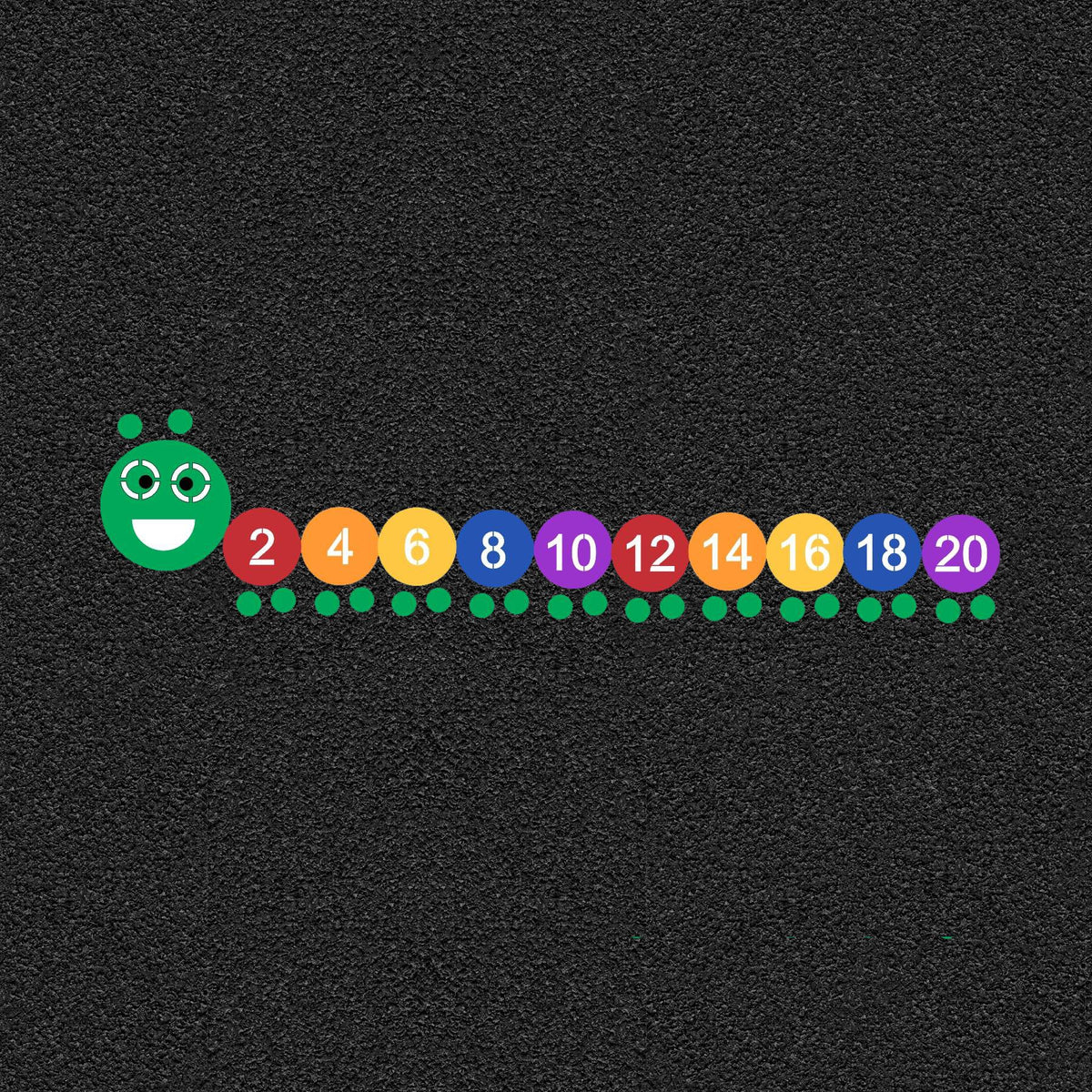 47 by 204 inch Caterpillar numbers stencil for heavy equipment and industrial identification marking applications