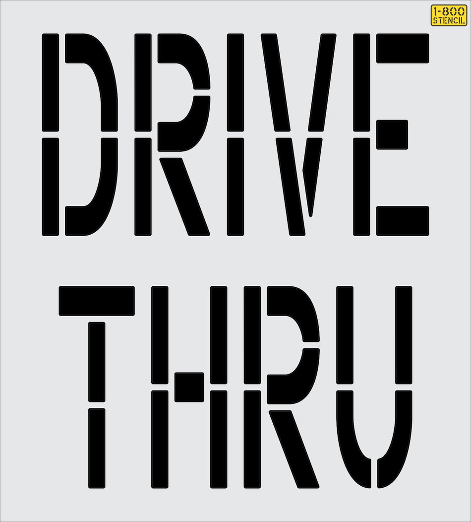 24" DRIVE THRU Stencil