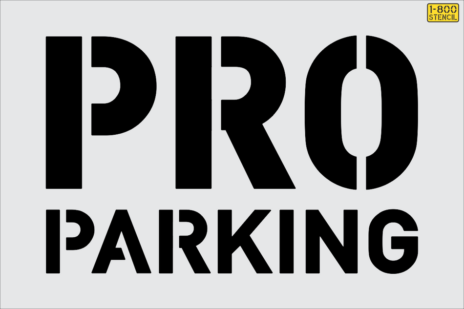 37" Lowe's PRO PARKING Stencil