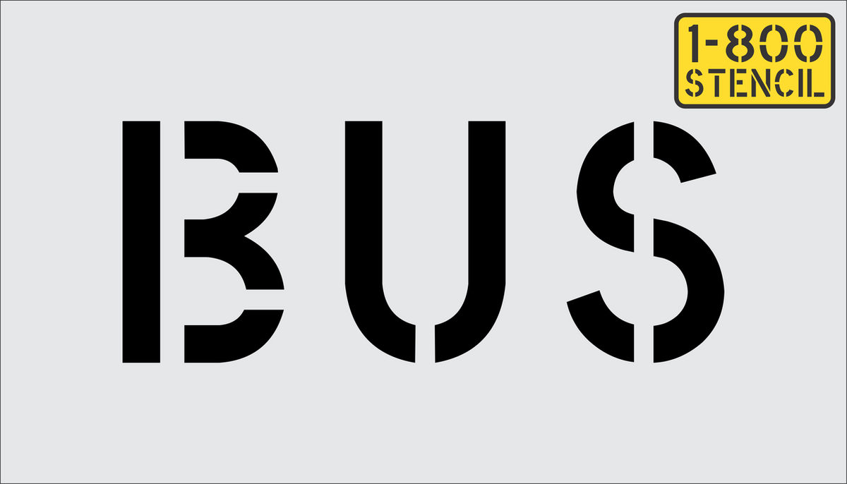 6" BUS Stencil