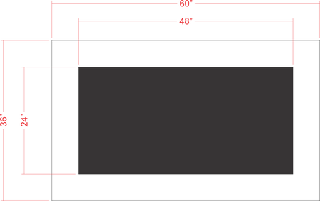 24" x 4' Line Stencil