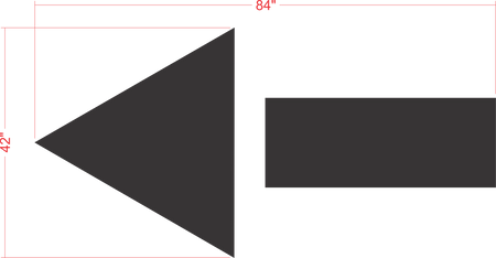 84" ARROW COMBO KIT Stencil