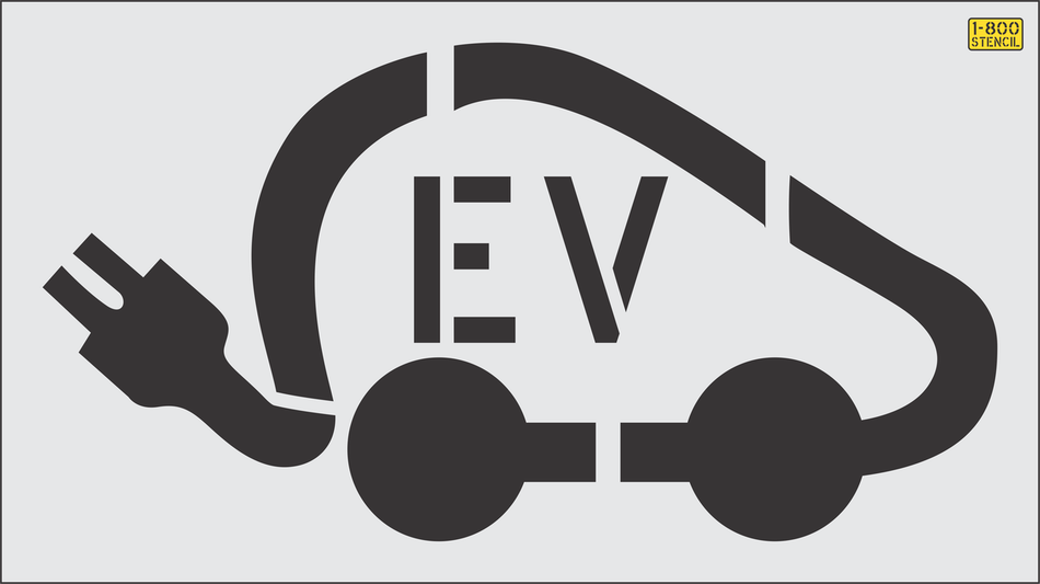 36" EV logo with Tail Plug