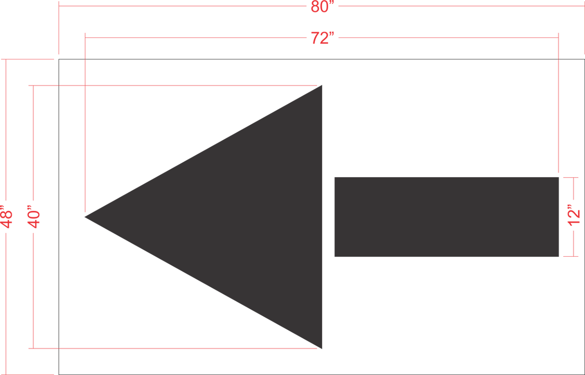 Chick-Fil-A 72" Straight Arrow