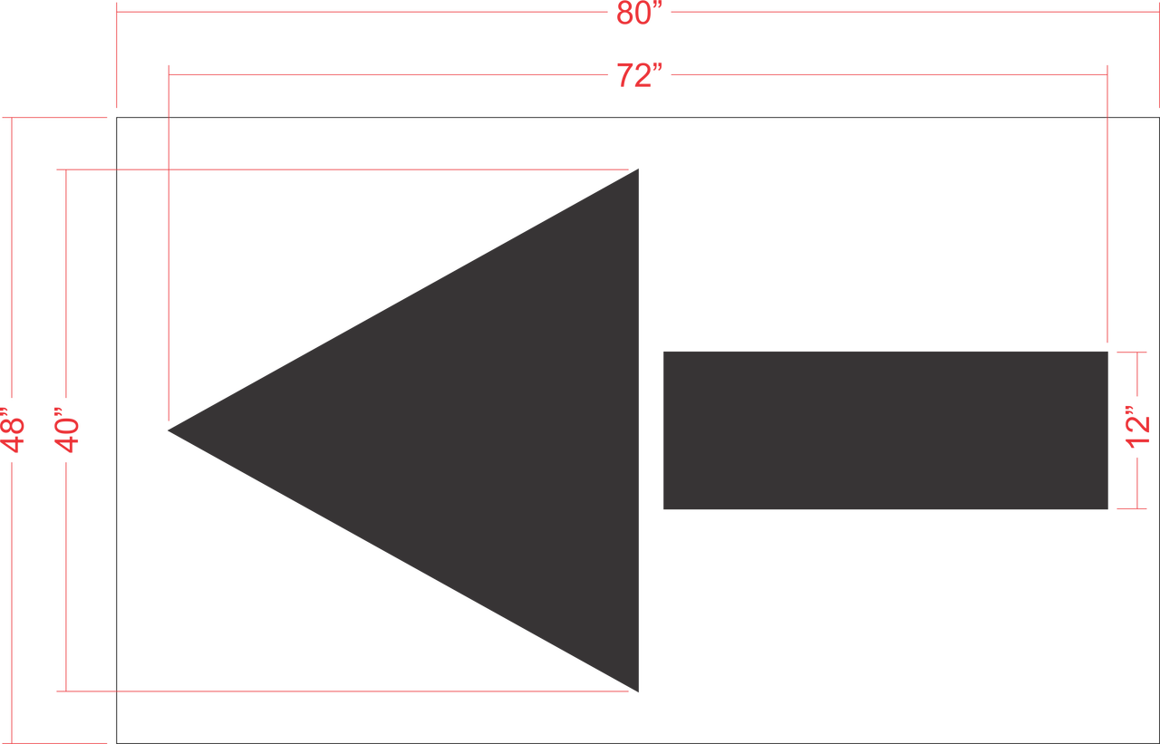 Chick-Fil-A 72" Straight Arrow