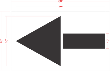 Chick-Fil-A 72" Straight Arrow