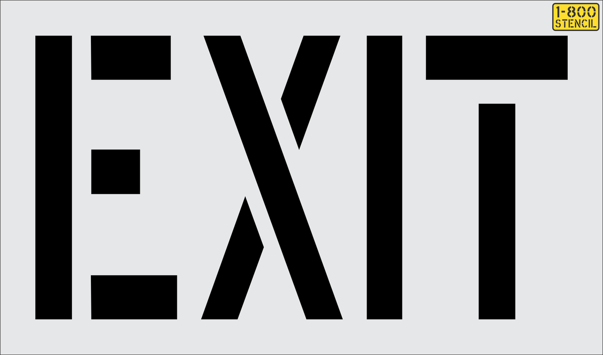 24" EXIT Stencil